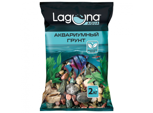 Галька речная смесь, 2кг, 20-30мм, Laguna