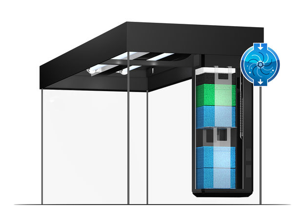 Аквариум Juwel RIO 180 LED 180л черный (Black) 101х41х50см 2х17W Фильтр Bioflow M, Нагр200W