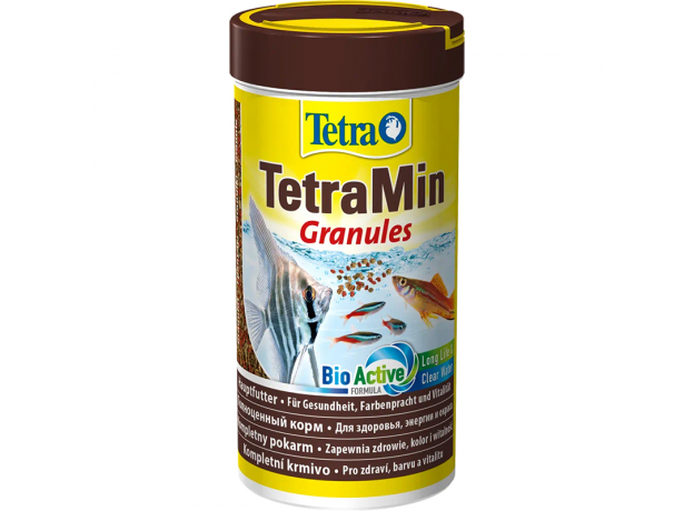 Корм для всех видов рыб Tetra TetraMin Granules гранулы, 500 мл (200 г)