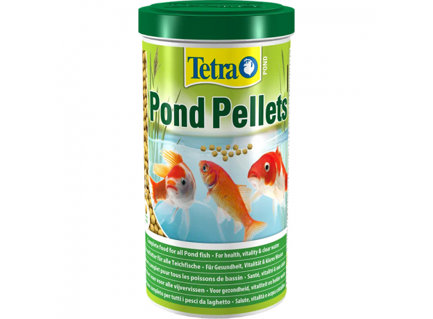 Корм для прудовых рыб Tetra Pond Pellets Small в виде плавающих на поверхности пеллетов, 1 л (260 г)