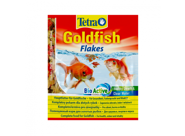 Корм для золотых рыбок Tetra Goldfish Flakes хлопья, пакет 12 г