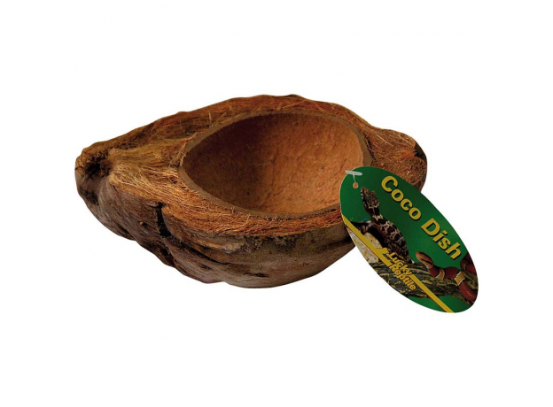 Кормушка-поилка кокосовая для рептилий LUCKY REPTILE Coco Dish, 22,5x15x6 см