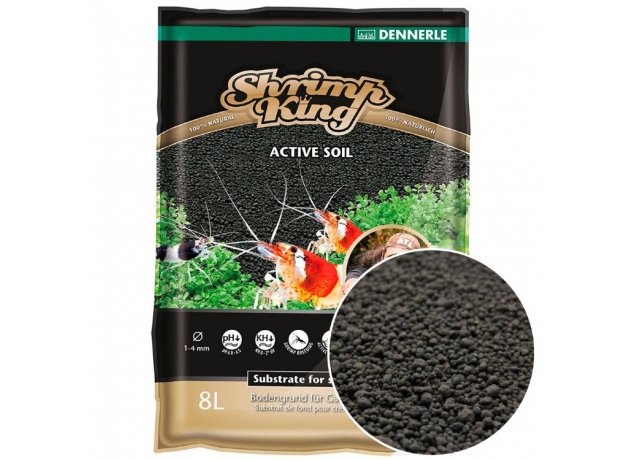 Грунт Dennerle Shrimp King Active Soil, 8л