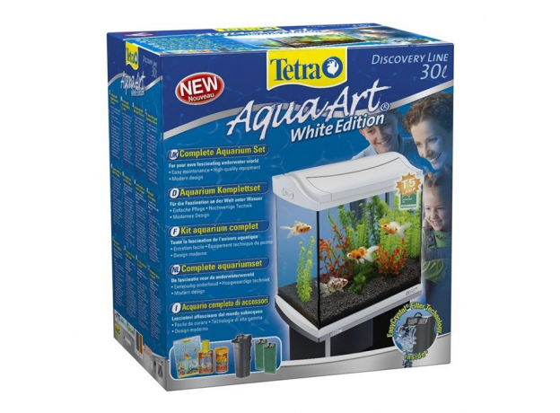 !Аквариум Tetra AquaArt Goldfish 30 л, белый