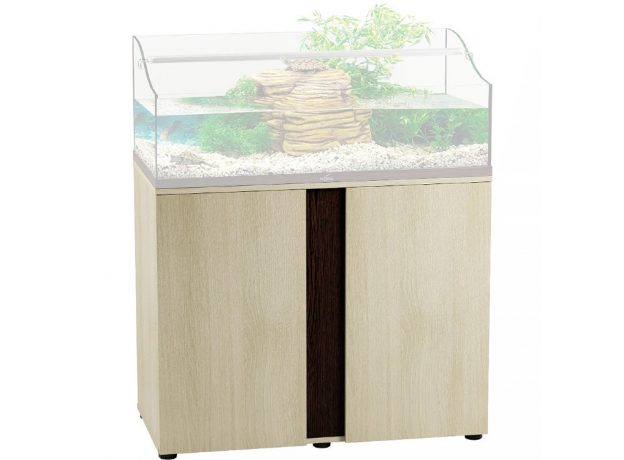 Подставка Biodesign TURT-HOUSE AQUA 100/ IWAGUMI 100 (белёный дуб) с 2 дверками, 100х50х82 см