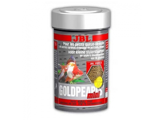 Корм основной JBL GoldPearls mini премиум-класса в форме гранул для небольших золотых рыбок, 100 мл (56 г)