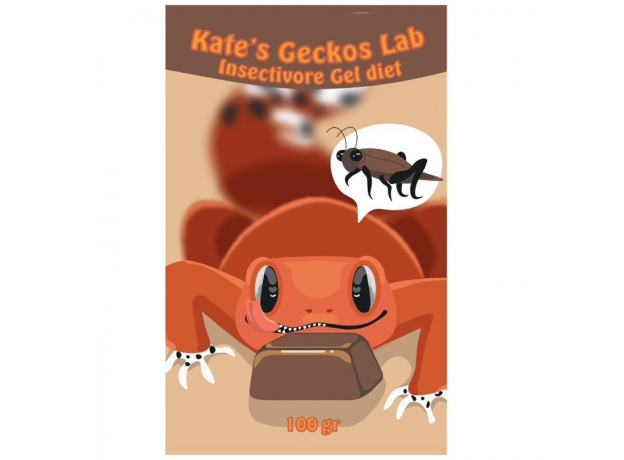 Смесь полнорационная кормовая для насекомоядных рептилий и амфибий  Kate’s Geckos Lab Insectivore Gel diet