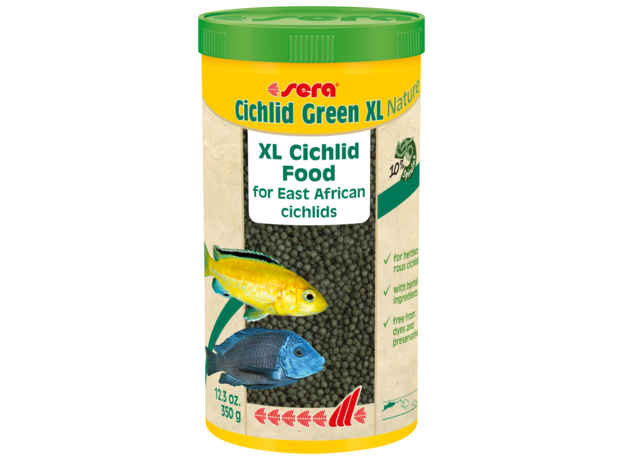 Корм для растительноядных цихлид Sera CICHLID GREEN XL 1 л (350 г)