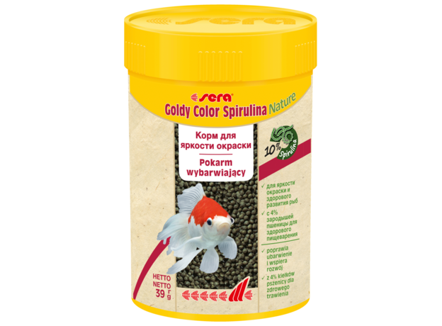 Корм для золотых рыб в гранулах Sera GOLDY Color Spirulina 100 мл (39 г)