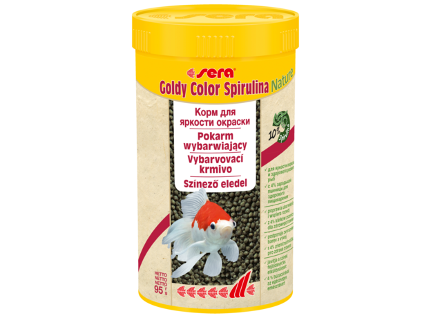 Корм для золотых рыб в гранулах Sera GOLDY Color Spirulina 250 мл (95 г)