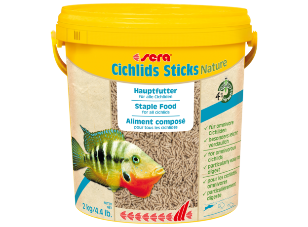 Корм для цихлид в палочках Sera CICHLIDs Sticks 10 л (2 кг)