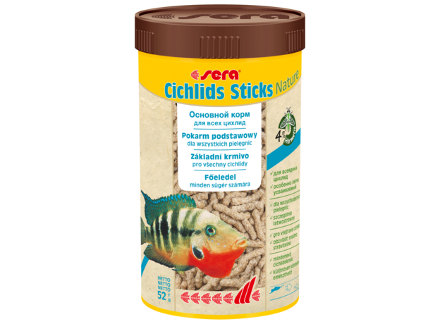 Корм для цихлид в палочках Sera CICHLIDs Sticks 250 мл (52 г)