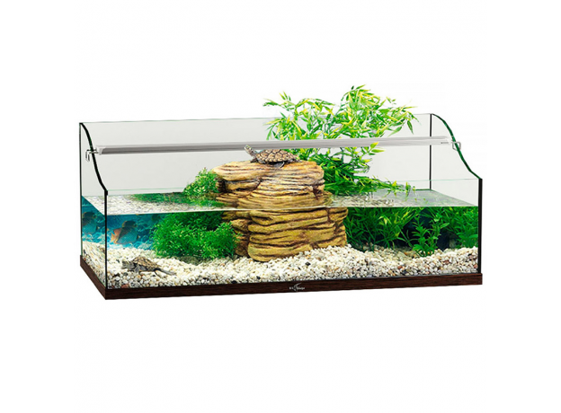 Террариум Biodesign TURT-HOUSE AQUA 100 для водных черепах, 123 л, 100х50х38 см, без светильника