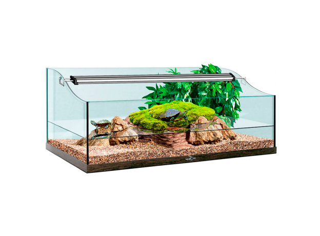 Террариум Biodesign TURT-HOUSE AQUA 100 для водных черепах, 123 л, 100х50х38 см, без светильника