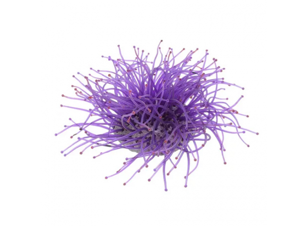 Декор из силикона Коралл фиолетовый мягкий, 7.5х7.5х10 см