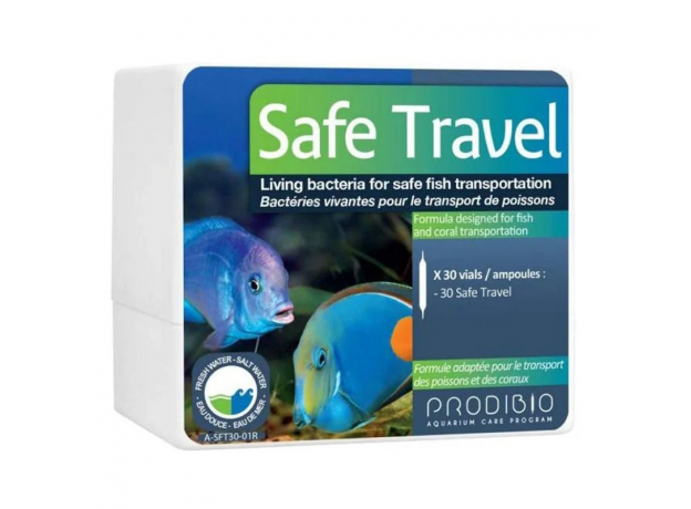 Препарат бактериальный PRODIBIO SAFE TRAVEL КОМФОРТНЫЙ ПЕРЕЕЗД для транспортировки рыбы, 1 шт