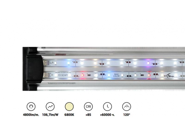 Светильник Biodesign LED SCAPE MAXI COLOR 6800K,  для акв. Р60/100/П60/Д90/400 (S)