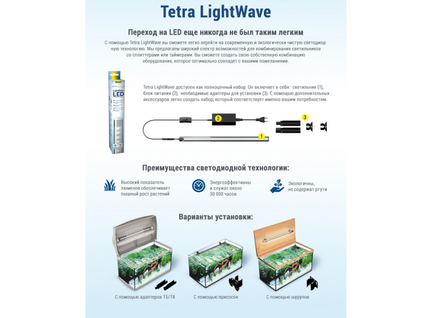 Cветильник светодиодный Tetra LightWave Set 720