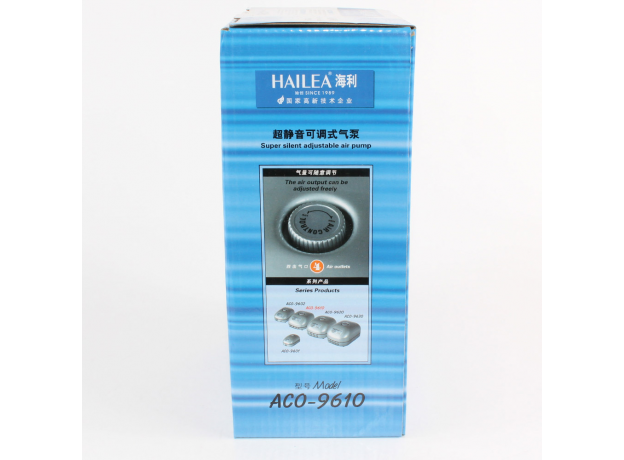 Компрессор Hailea Super silent power 9610, 10 Вт, 4x2.5л/мин, с регулятором потока, 4 канала