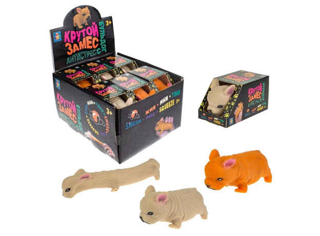 Игрушка 1toy Крутой замес,Супер Бульдог, тянущийся