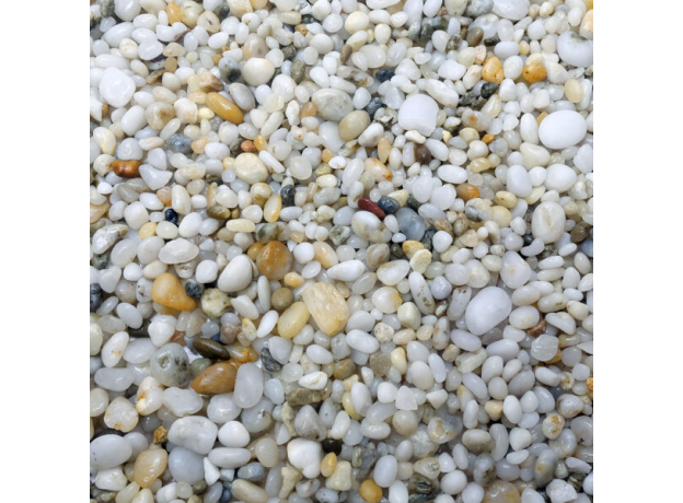 DECOTOP Meta - Природный чистый светлый гравий, 2-10 мм, 15 кг/9 л