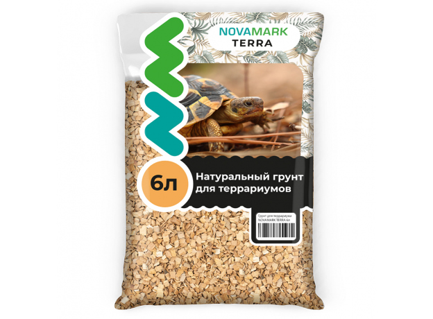 Грунт для террариума NOVAMARK TERRA Щепа бука, 6л