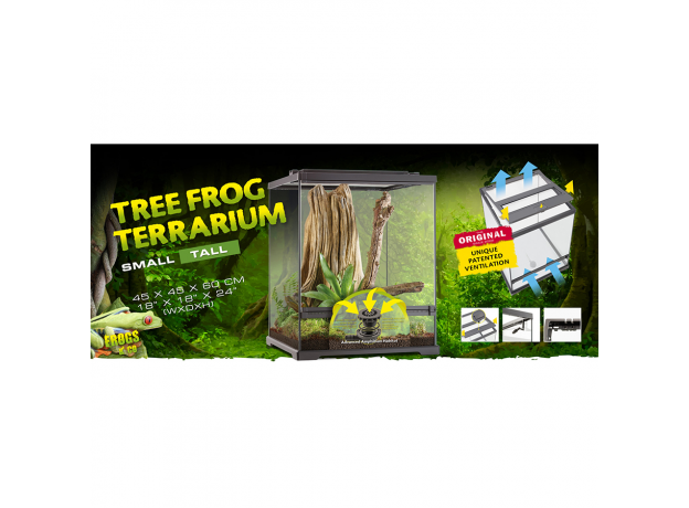 Террариум EXO TERRA TREE FROG TERRARIUM из силикатного стекла Exo Terra, 45х45х60 см, для древесных лягушек