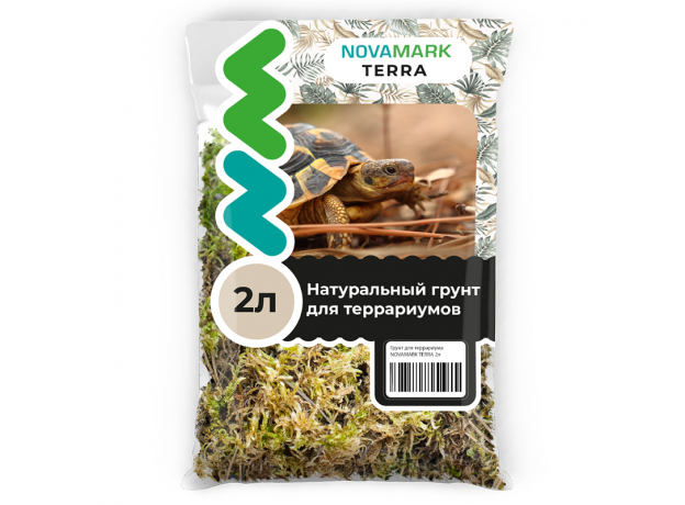 Грунт для террариума NOVAMARK TERRA Мох лесной, 2л