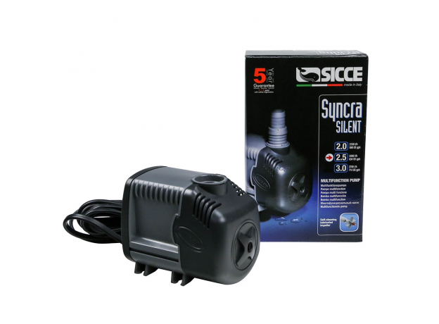 Помпа универсальная SICCE SYNCRA SILENT 2.5, 2400 л/ч, подъем 240 см 123х85хh105 мм