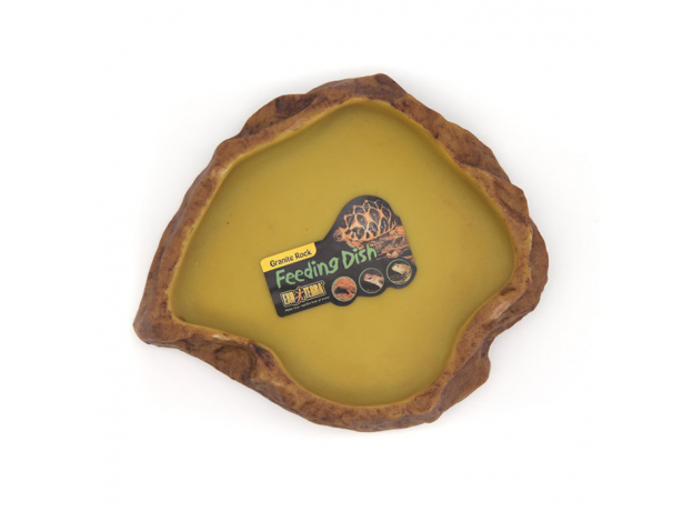Кормушка-камень пластиковая Exo Terra Feeding Dishes большая, 19х22х3.5 см