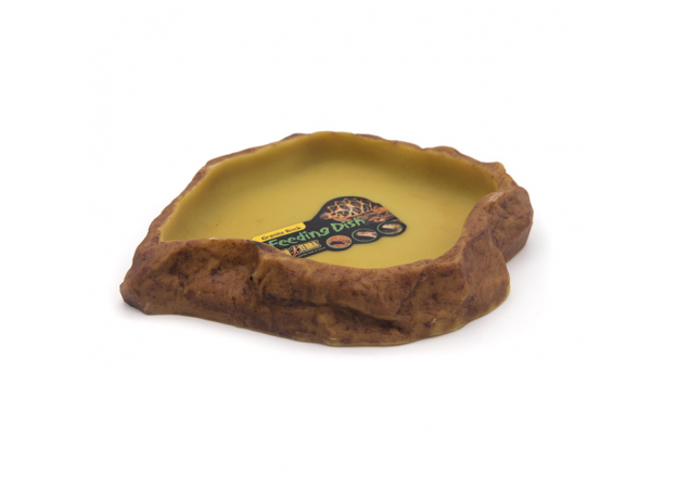 Кормушка-камень пластиковая Exo Terra Feeding Dishes большая, 19х22х3.5 см