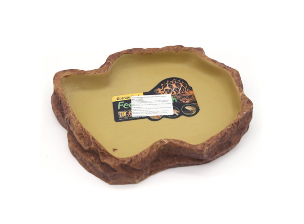 Кормушка-камень пластиковая Exo Terra Feeding Dishes экстра-большая, 21х27х4 см