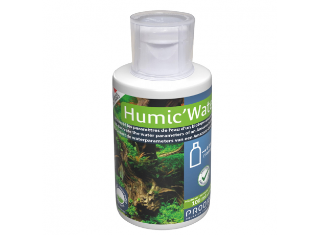 Добавка PRODIBIO Humic'Water , для воссоздания параметров воды амазонского биотопа, 100 мл