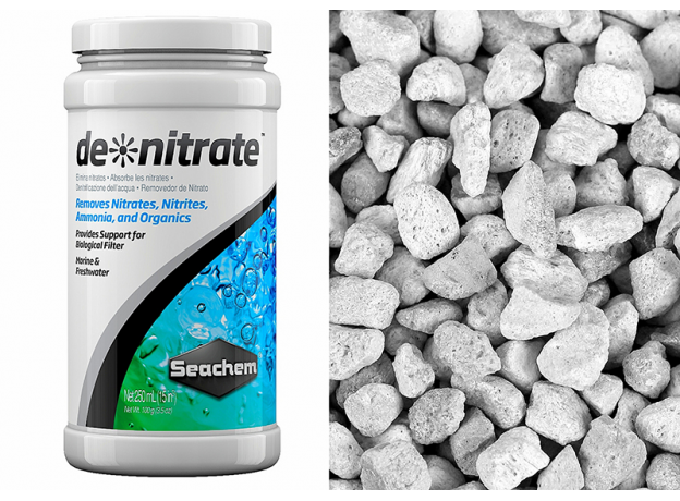 Наполнитель Seachem de*nitrate для удаления нитрата из аквариума, 250 мл на 50-100л