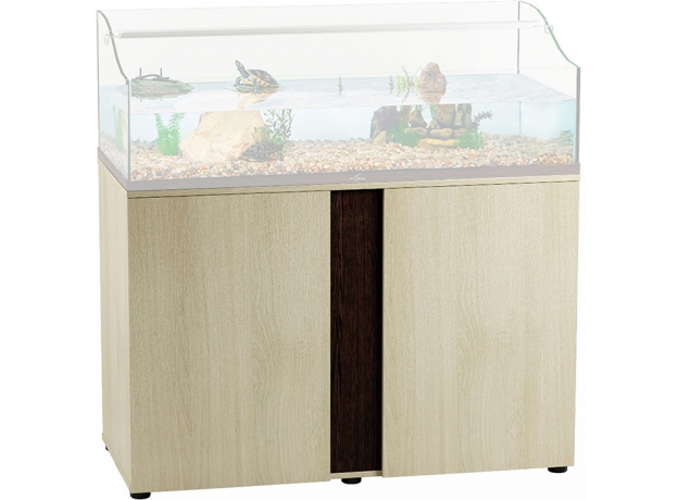 Подставка Biodesign TURT-HOUSE AQUA 120 для IWAGUMI 120, две двери, беленый дуб, 120х55х82 см