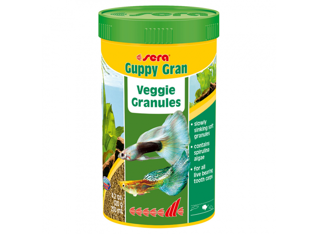 Корм для гуппи SERA Guppy gran, 250 мл (120 г)