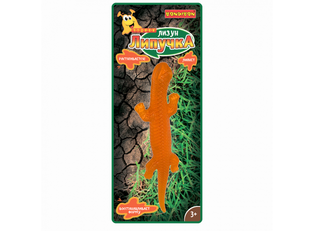 Игрушка Чудики Bondibon Лизун - липучка Ящерица