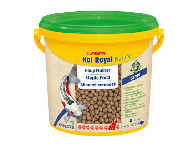 Корм для прудовых рыб SERA KOI ROYAL NATURE large 3,8 л (1050 г) ведро