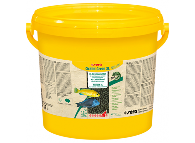 Корм для цихлид растительноядных SERA CICHLID GREEN XL, 3800 мл. (1,3 кг)