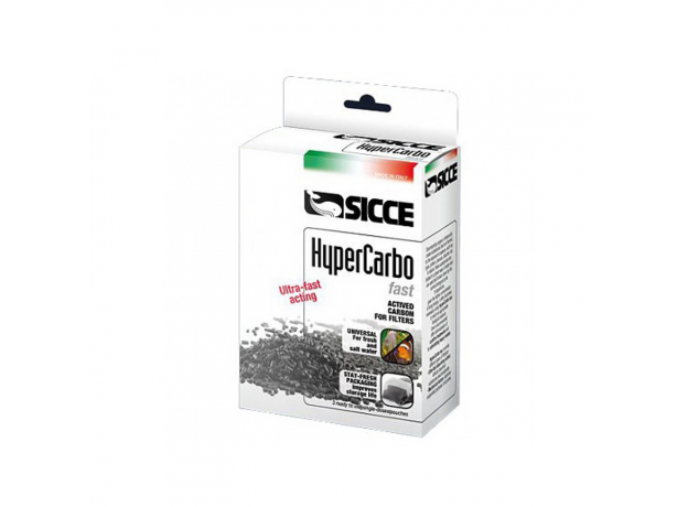 Наполнитель для фильтров SICCE HYPERCARBO FAST активированный уголь 3x100 г.