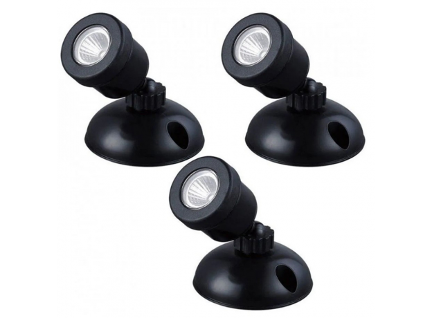 Подсветка Jebao подводно/надводная со светодиодами EL1-3 LED (тройная) 3 х 1W, белый свет