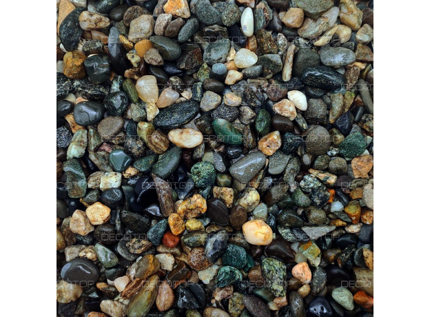 DECOTOP Argun - Природный тёмный гравий, 5-10 мм, 6 кг/4 л