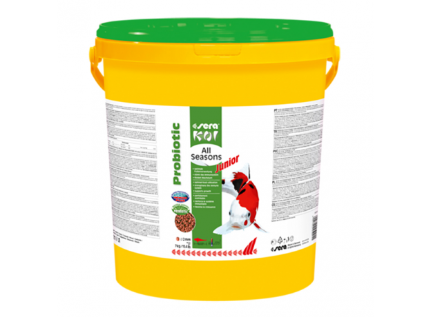 Корм для кои и прудовых рыб SERA Koi Junior All Seasons Probiotic, 7 кг
