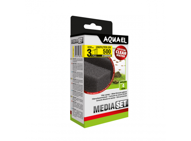 Сменная губка AQUAEL для фильтра UNI FILTER (UV) 500 (комплект из 3 шт.)