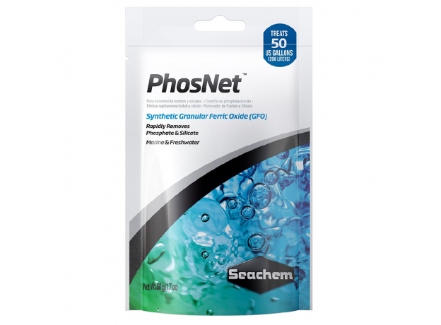 Наполнитель Seachem PhosNet для удаления фосфатов и силикатов (оксид железа), 50г, на 200-400л