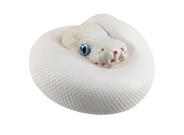 Коллекционная фигурка Королевский питон леуцист (Python regius Leucistic) под заказ