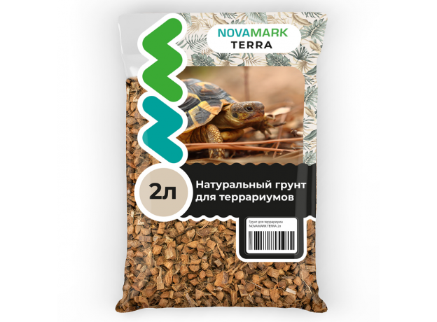 Грунт для террариума NOVAMARK TERRA Coco Bedding Кокосовый субстрат, 2 л