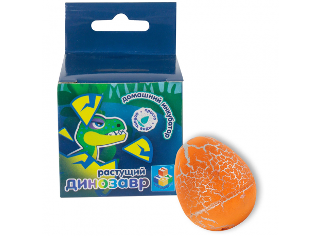 Домашний инкубатор 1toy, мини яйцо с растущим динозавром, 4 см