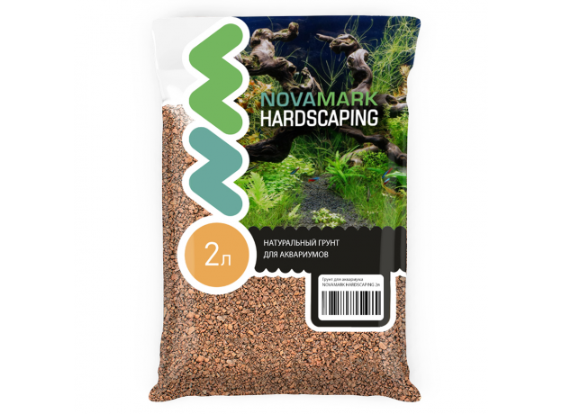 Грунт для аквариума NOVAMARK HARDSCAPING Лавовая крошка 1-3 мм, 2 л