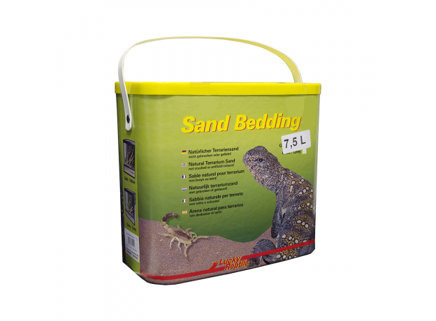 Песок для террариумов LUCKY REPTILE Sand Bedding желтый, 7.5 л